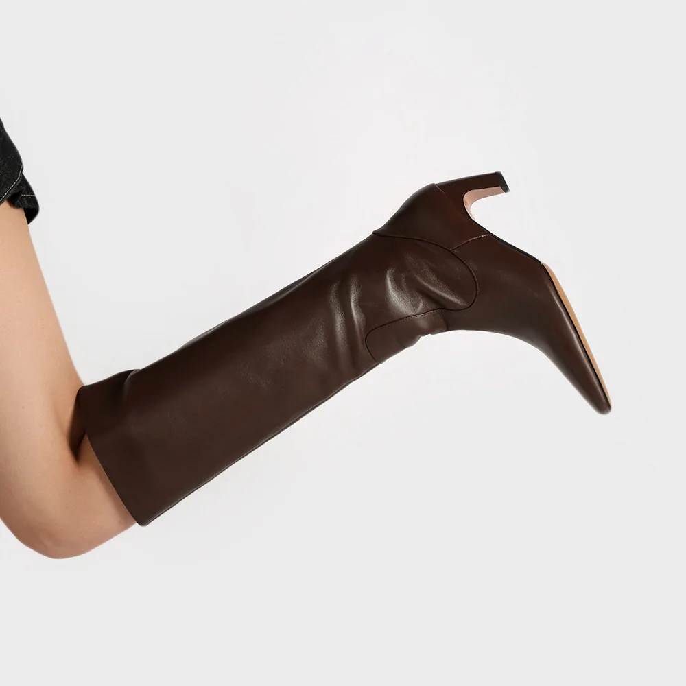 Leather Work Youtube - Herfst Winter Nieuwe Kleine Vierkante Neus