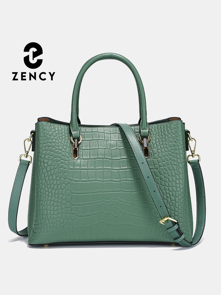 Leather Work Handbags - Zency damestas van echt leer met