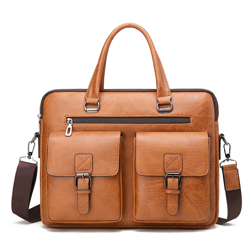 Leather Work Handbags - Luxe Merk Man Business Aktetas Tas