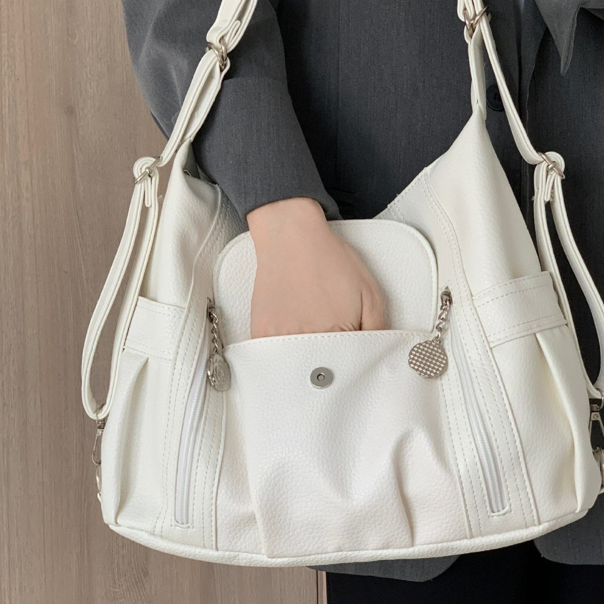 Leather Work Handbags - Mooie damestas Mode Koreaanse versie Student