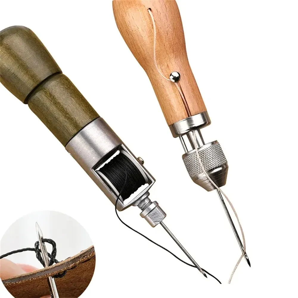 Leatherwork Kit - DIY leer naaien priem kit gewaxte