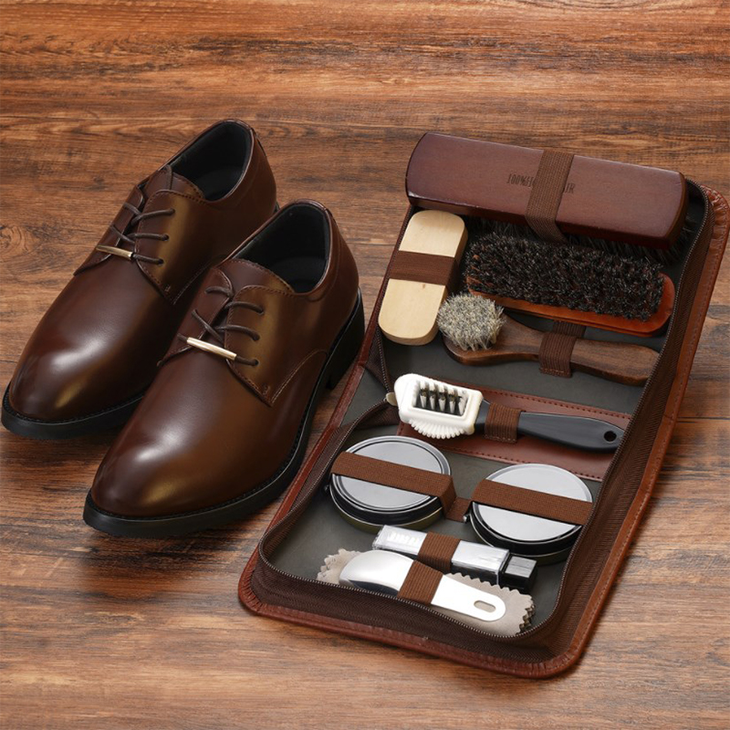 Leatherwork Kit - Paardenhaar Schoenborstel Set Lederen Verzorging Polijstgereedschap
