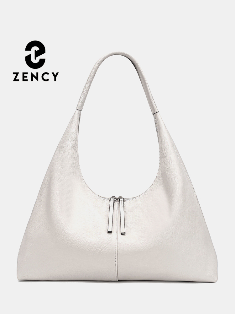 Leather Work Handbags - Zency Grote Capaciteit Draagtas Echt Leer
