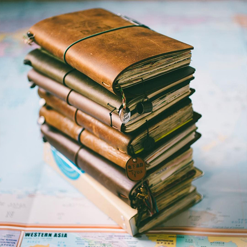 Leather Work Diary - Defecte Retro Lederen Cover Notebook Draagbare