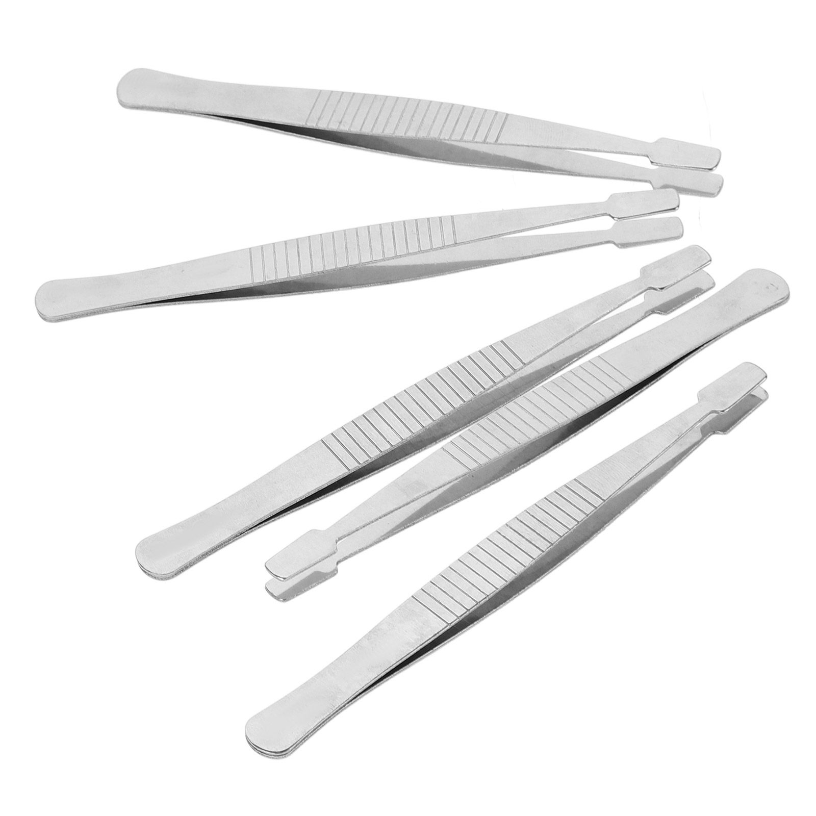 Leatherwork Hobby - 5 stuks pincetten met brede punt,
