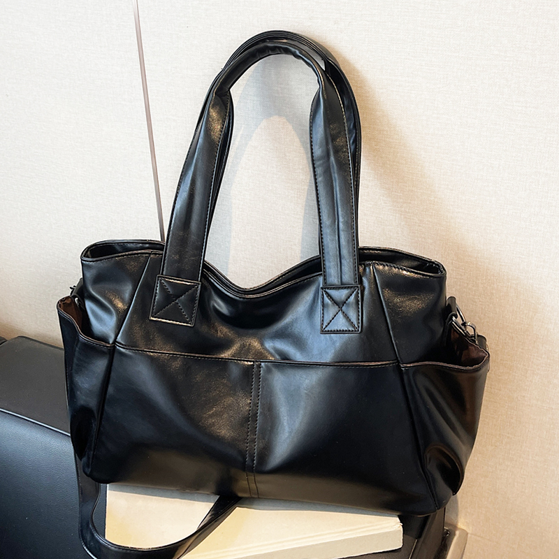 Leather Work Handbags - Dames Retro Handtas van Zacht Leer,