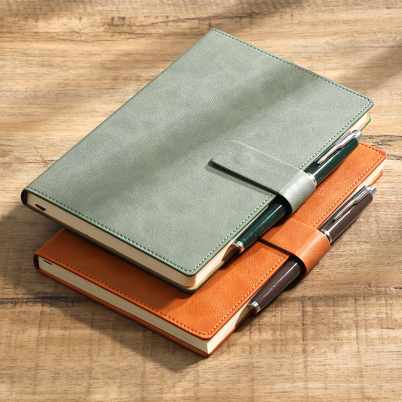 Leather Work Diary - A5 zakelijk notitieboekje, kleurveranderend PU-leer notitieboekje