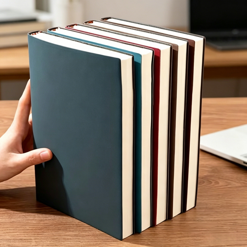 Leather Work Diary - A5 notitieboek van zacht leer met