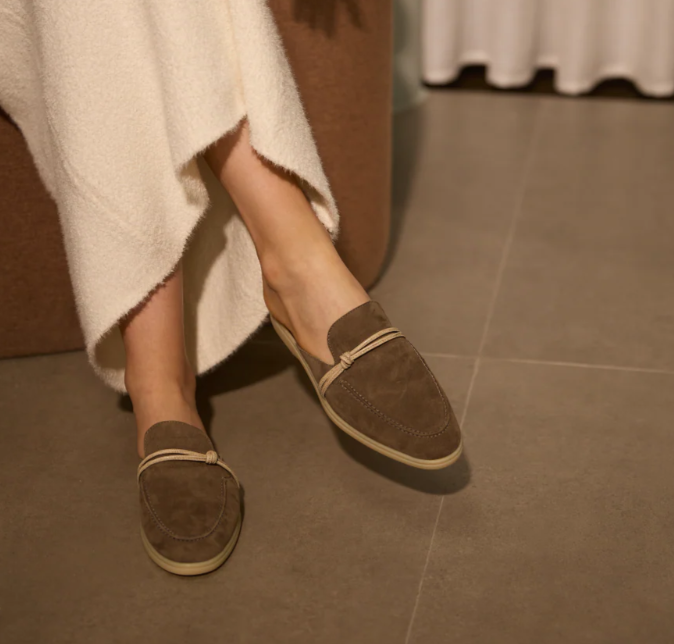 Leather Work For Kids - Designer Luxe Midden-Oosten Kwastje Suède Loafers