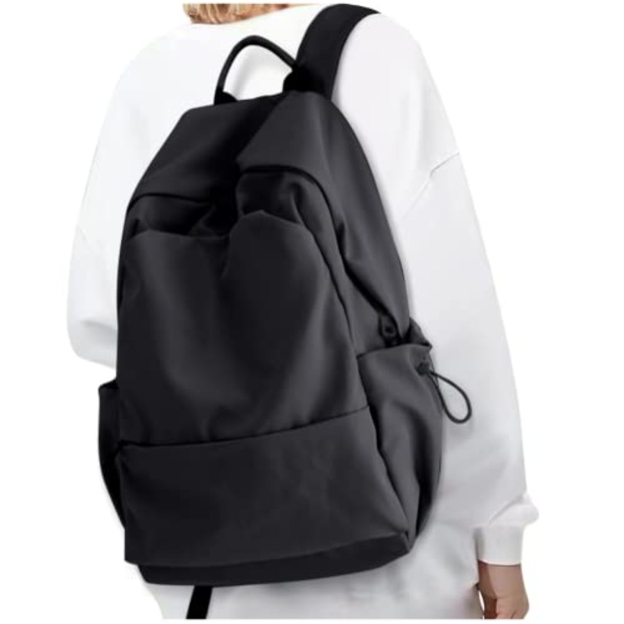 Leather Work - Zwarte rugzak voor dames, kleine schoolrugzak