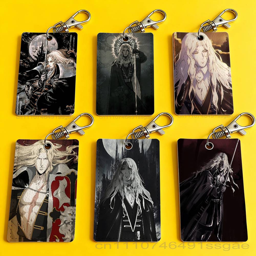 Leather Work - Game C-Castlevania Alucard badgehouder sleutelhanger voor