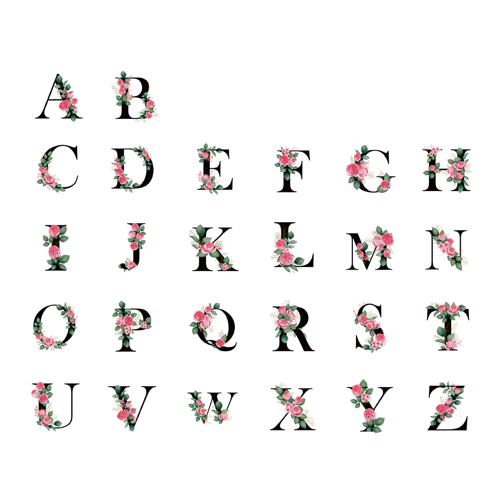 1PC Kleurrijke roos 26 stijlle - Leatherwork Letters recensie en prijs