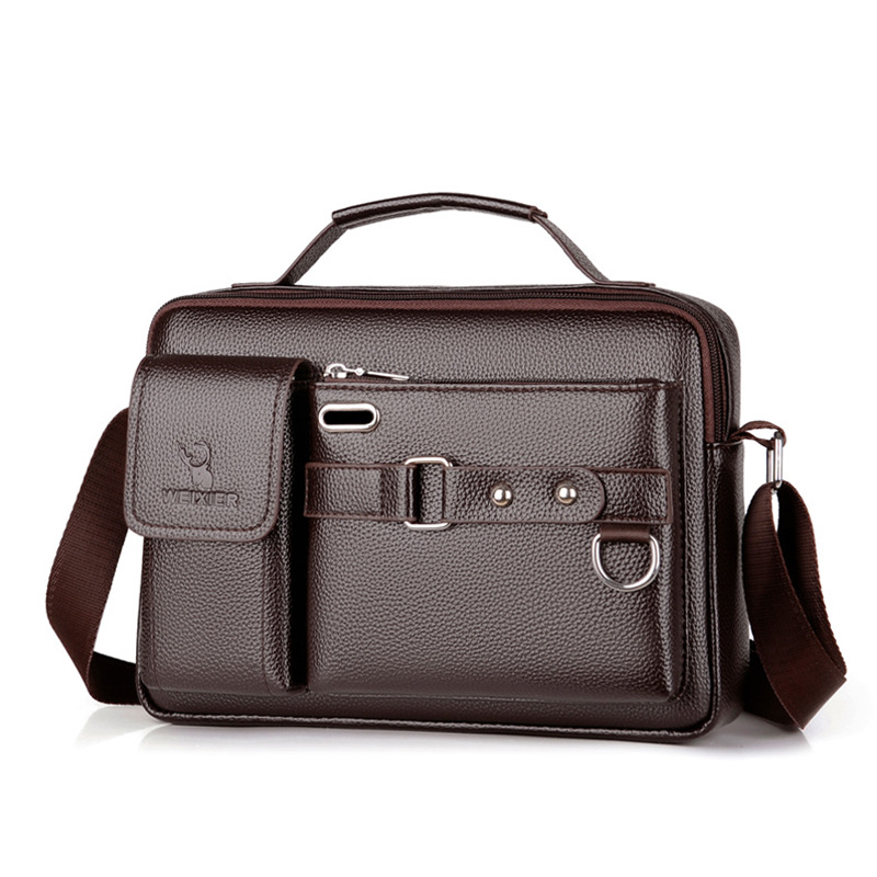 Merk Mannen Schoudertas Pu Lee - Leatherwork Letters recensie en prijs