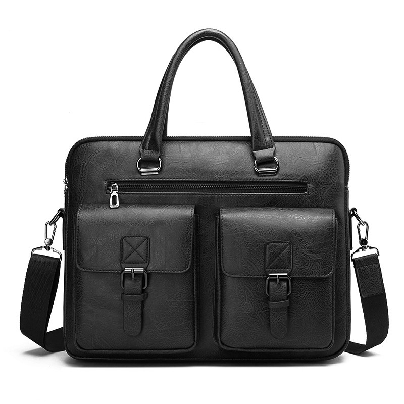 Luxe Merk Man Business Aktetas - Leather Work Handbags recensie en prijs