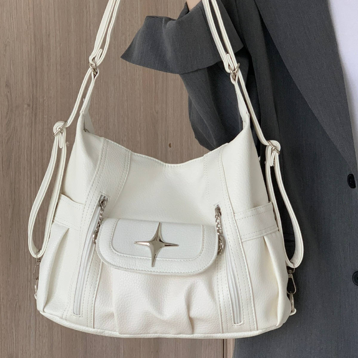 Mooie damestas Mode Koreaanse  - Leather Work Handbags recensie en prijs
