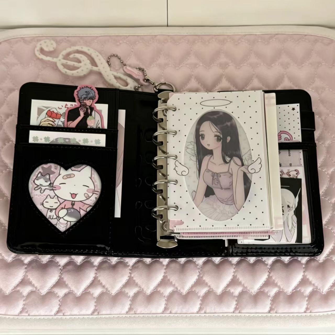 Koreaanse stijl polkadot hart  - Leather Work Diary recensie en prijs