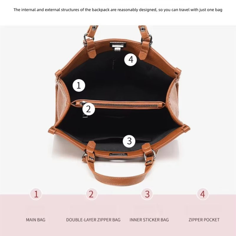 Dames Handtas met Grote Capaci - Leather Work Handbags recensie en prijs
