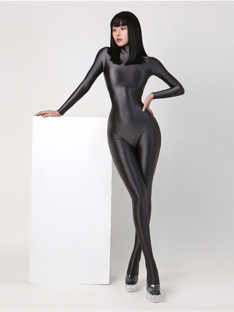 Vrouwen Vette Glossy Lange Mou - Leather Work Overalls recensie en prijs