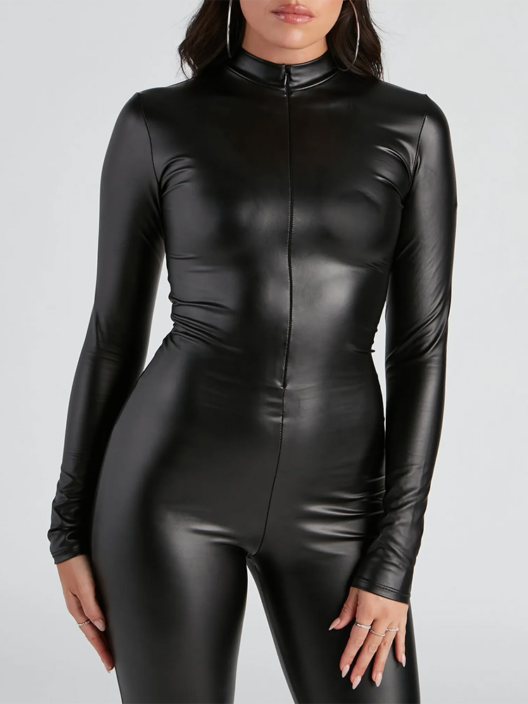 Dames Stretch Matte Kunstleren - Leather Work Overalls recensie en prijs