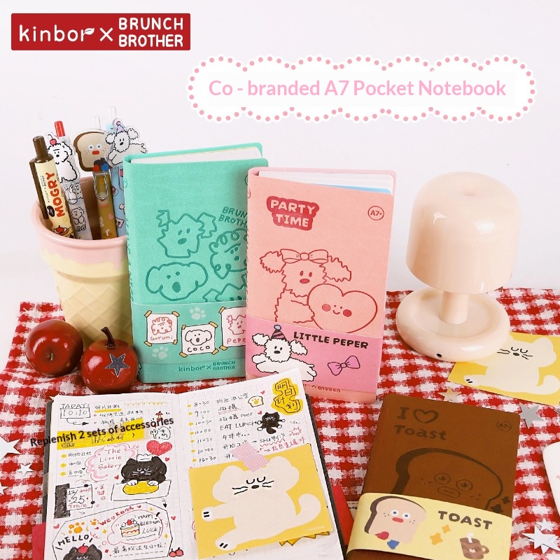 Kinbor Leuke Cartoon A7 Zaknot - Leather Work Diary recensie en prijs
