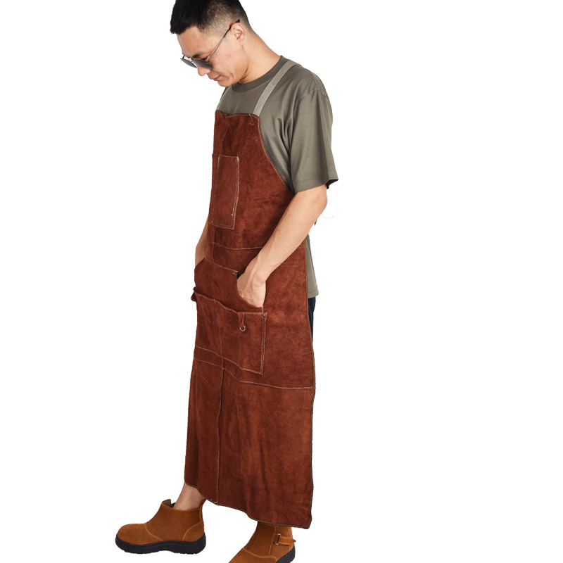 Koeienhuid Laspak Schort Wasba - Leather Work Overalls recensie en prijs