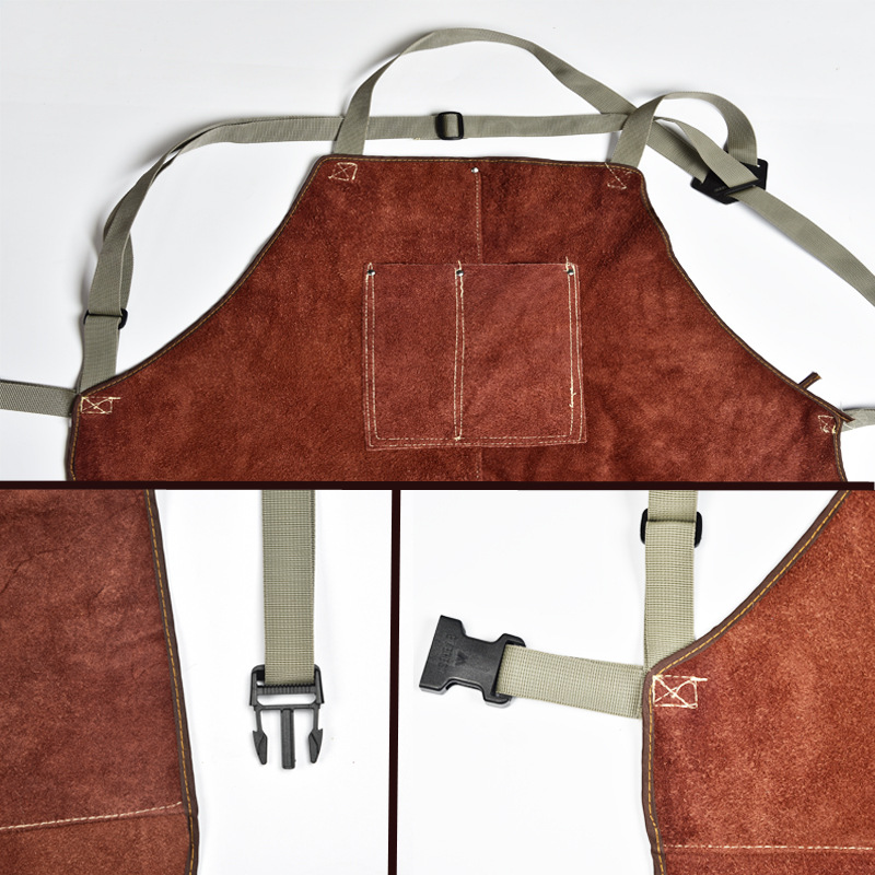 Koeienhuid Laspak Schort Wasba - Leather Work Overalls recensie en prijs