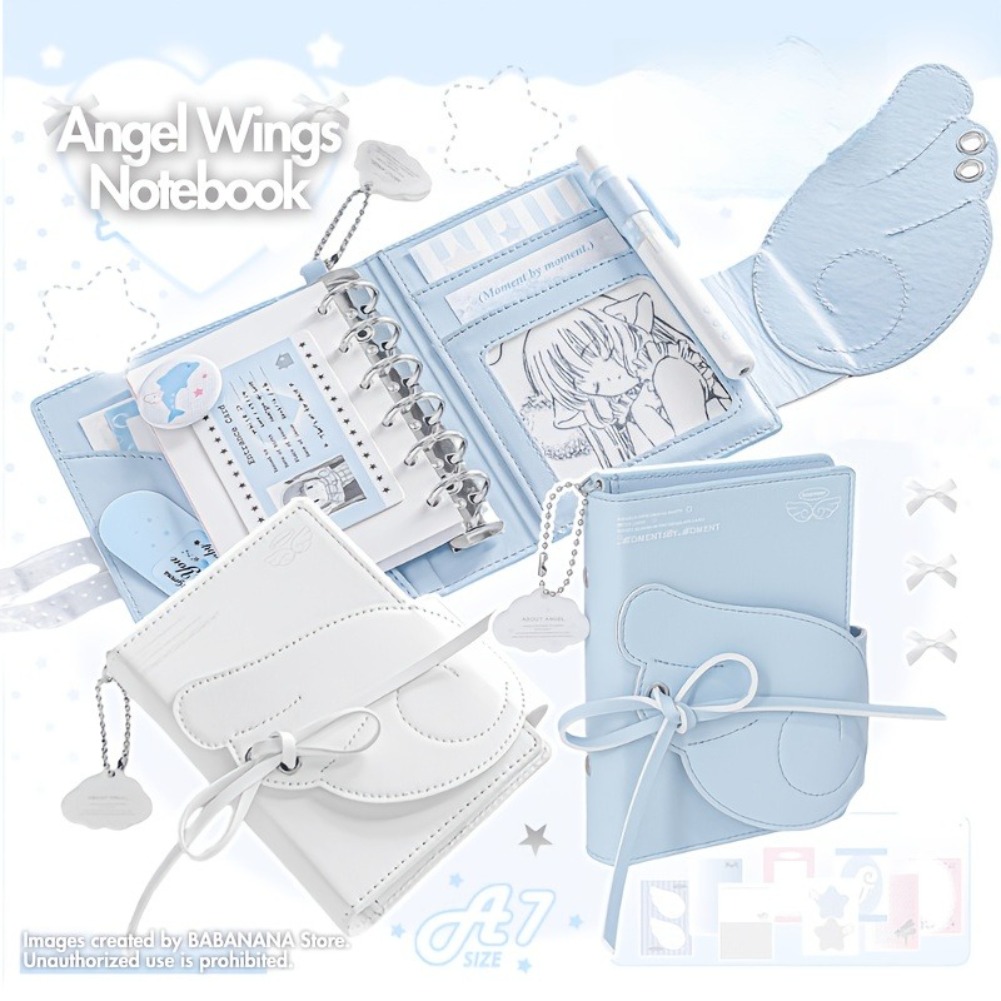 Kawaii Engelenvleugels notitie - Leather Work Diary recensie en prijs