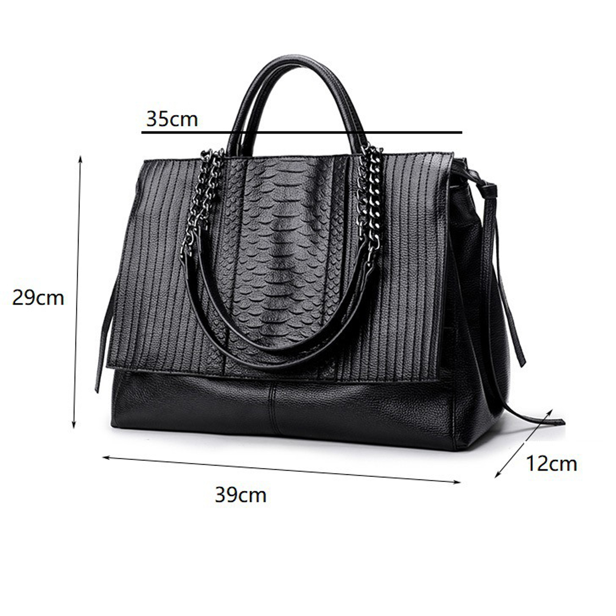 Elegante draagtas met ritsslui - Leather Work Handbags recensie en prijs