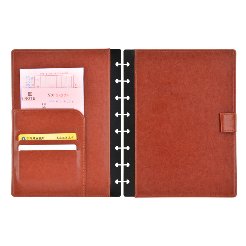Losbladige leren omslag met pa - Leather Work Diary recensie en prijs
