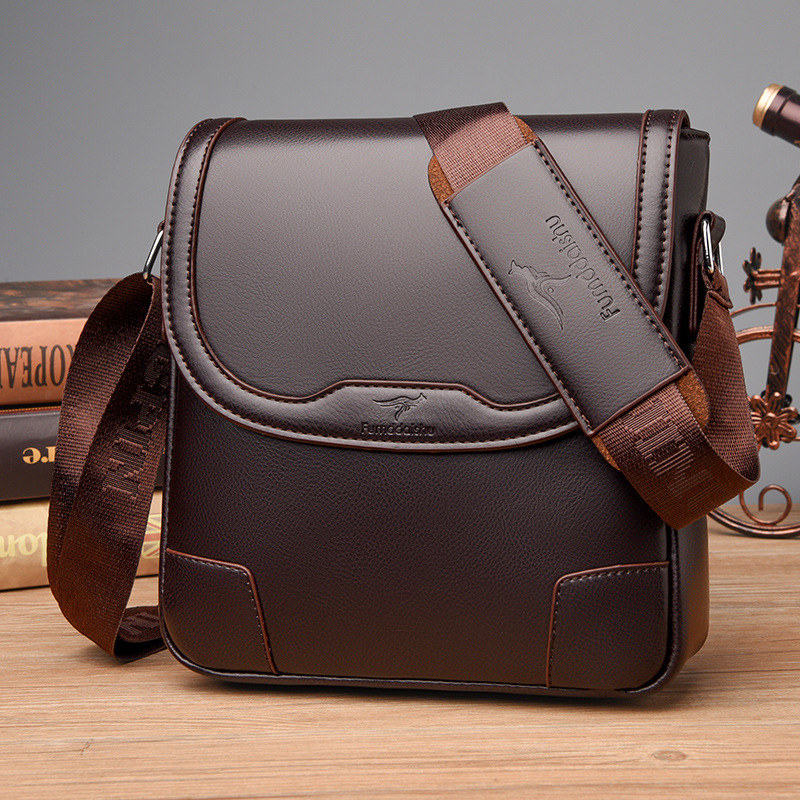Luxe merk heren lederen schoud - Leatherwork Letters recensie en prijs