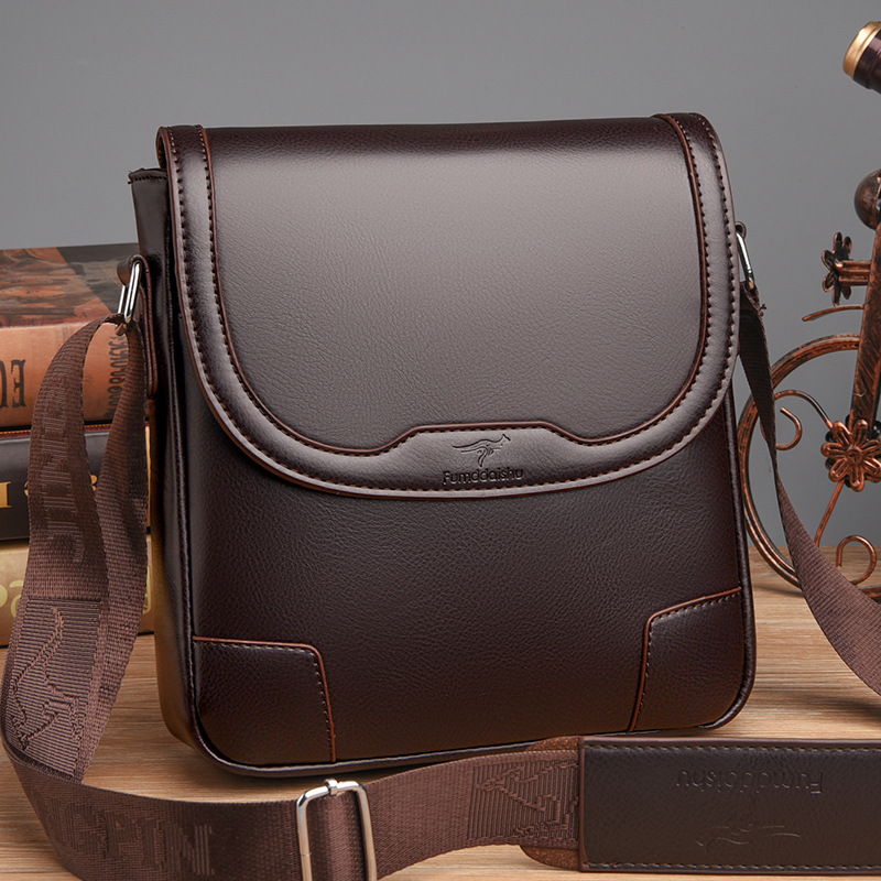 Luxe merk heren lederen schoud - Leatherwork Letters recensie en prijs