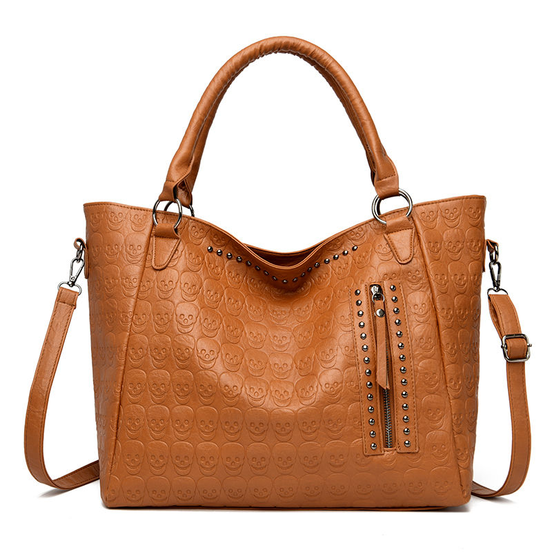 Punk Skull Crossbody Tas PU-le - Leather Work Handbags recensie en prijs