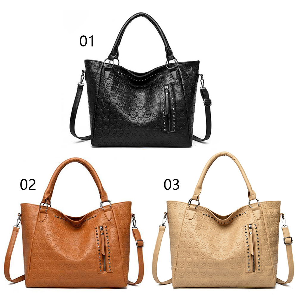 Punk Skull Crossbody Tas PU-le - Leather Work Handbags recensie en prijs