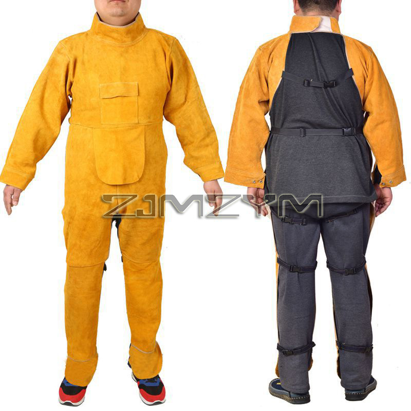 Koeienhuid lederen laspak Werk - Leather Work Overalls recensie en prijs
