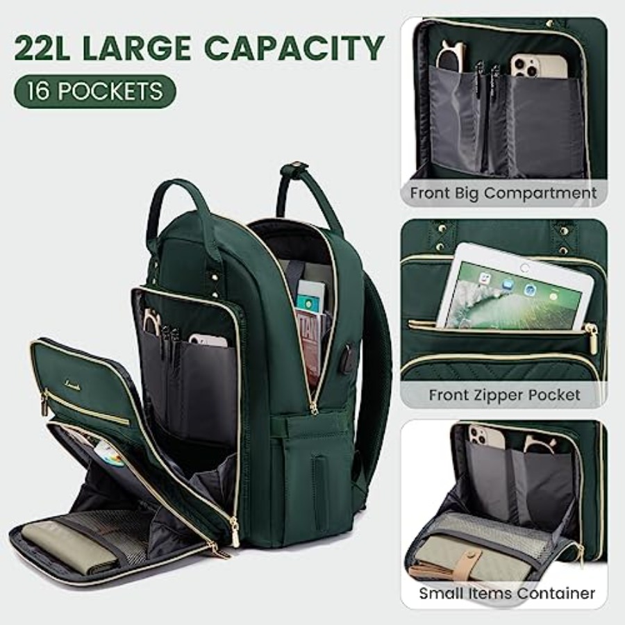 Laptoprugzak voor dames, water - Leather Work recensie en prijs