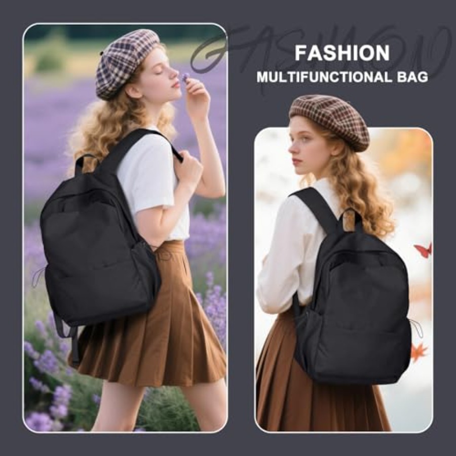 Zwarte rugzak voor dames, klei - Leather Work recensie en prijs
