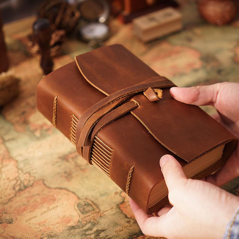 Handgemaakt Leren Notitieboek  - Leather Work Diary recensie en prijs